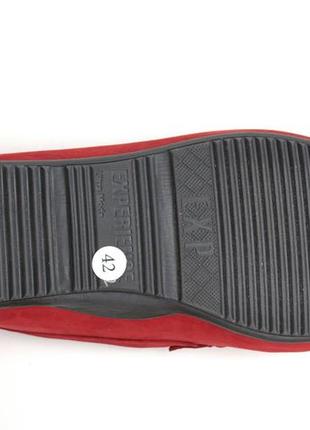 Мокасины красные замшевые летние стильная мужская обувь летняя rosso avangard alberto red10 фото