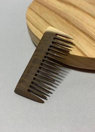 Гребень деревянный для волос, для бороды и усов акация2 фото