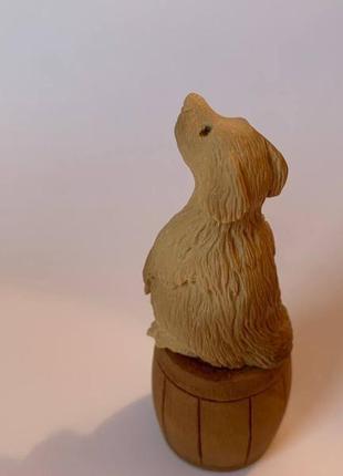 Авторська статуетка фігурка "собака" з бивня мамонта5 фото