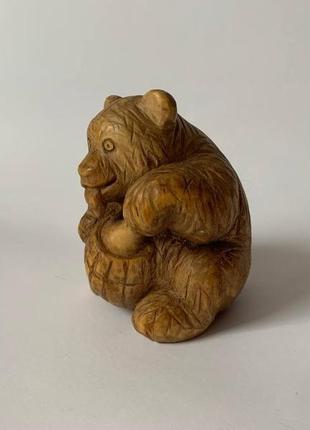 Статуэтка из дерева, фигурка из дерева, статуэтка "медведь", скульптура из дерева, фигурка7 фото