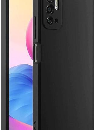 Силіконовий чохол із мікрофіброю для xiaomi redmi note 10 5g ч...