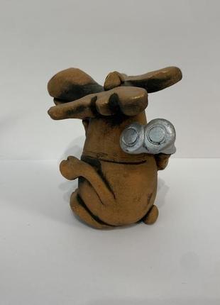 Скульптура керамічна, статуетка з кераміки, фігурка з кераміки "олень"3 фото