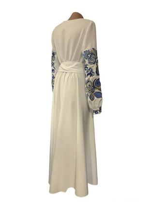 Сукня вишиванка жіноча 44 р., вишиванка жіноча домоткане полотно4 фото
