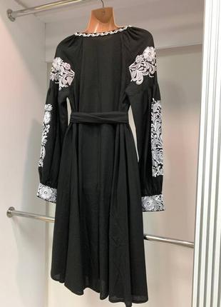 Сукня вишиванка жіноча, вишиванка жіноча лен9 фото