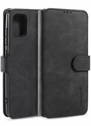 Чохол книжка софт-тач для poco m3 чорний гаманець ремінець на ...