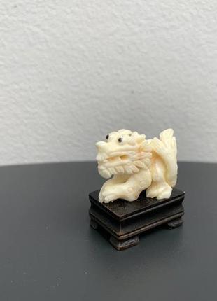 Авторська фігурка статуетка "дракон" з бивня моржа9 фото