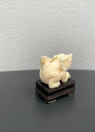 Авторська фігурка статуетка "дракон" з бивня моржа5 фото