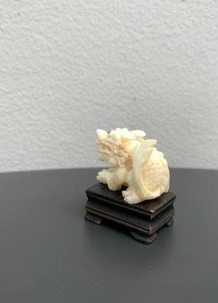 Авторська фігурка статуетка "дракон" з бивня моржа3 фото