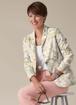 Damart пиджак жакет с цветочным узором