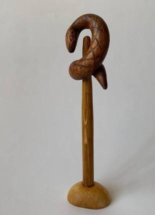 Статуэтка "змея", статуэтка из дерева "змея", фигурка из дерева "змея", скульптура из дерева1 фото