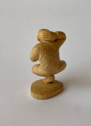 Статуэтка из дерева, фигурка из дерева, статуэтка "йог", скульптура из дерева, фигурка деревянная3 фото