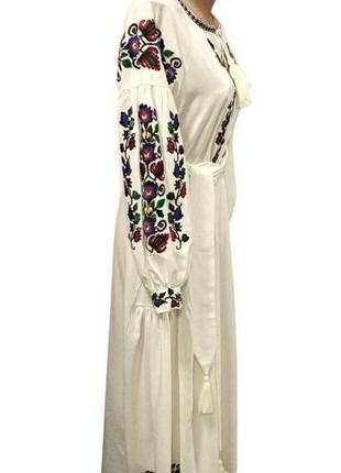 Сукня вишиванка жіноча, вишиванка жіноча лен2 фото