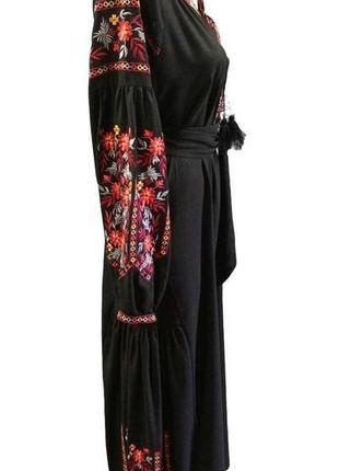 Сукня вишиванка жіноча, вишиванка жіноча лен2 фото