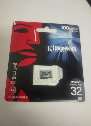 Карта пам'яті microsd kingston 32gb class 10 uhs micro sd 80mb/s флешка