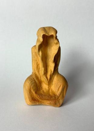 Статуетка з дерева, фігурка з дерева, статуетка "чернець", скульптура з дерева, фігурка дерев'яна9 фото