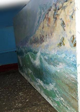 Картина маслом на полотні ′морський пейзаж′ 60 х 100 см3 фото