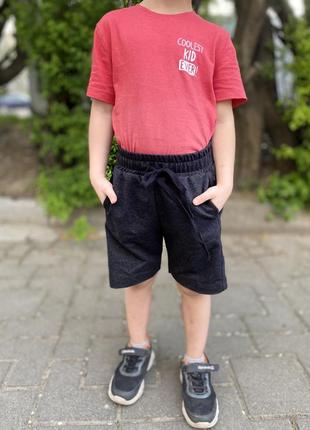 Детские шорты на мальчика антрацит5 фото