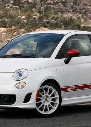 Наклейки на авто автомобіль фіат абарт 500 fiat abarth смуги дверей бік кузов
