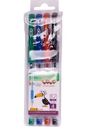 Набір із 4-х гелевих ручок standard, 4 кольори zb.2202-99  ish