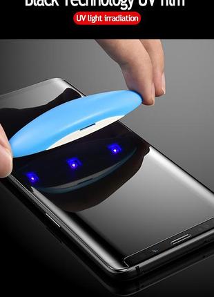 Вигнуте захисне uv скло для samsung galaxy s8 прозоре протиударне