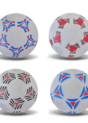 М'яч футбольний №5, гума, 420 грам, mix 4 кольори, сітка+голка /50/ fb2323  ish