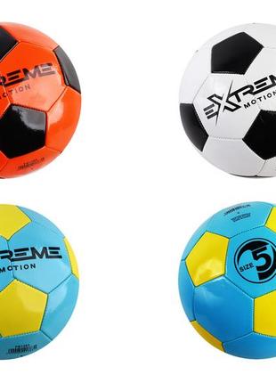 М'яч футбольний №5, pvc, 280 грам, mix 3 кольори,сітка /80/ fb1383  ish