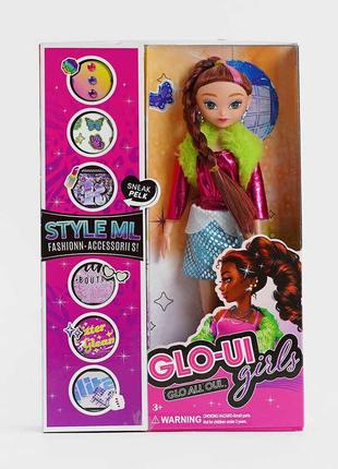 Лялька-модниця “glo-ui girls” аксесуари, зріст 29 см, в кор. 20* 4.5*30 см /96-2/ tk706  ish