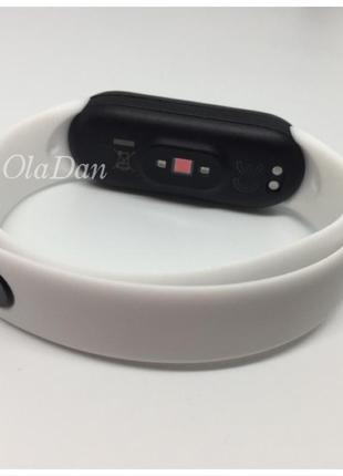 Фитнес ремешок mi band 5 mi smart band 6 белый3 фото