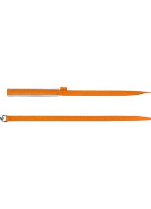 Поводок dog extreme нейлоновый с прорезиненной ручкой (ширина 25мм, длина 122см) оранжевый3 фото