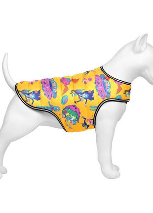 Курточка-накидка для собак waudog clothes, рисунок "рик и морти 3", xxs, а 23 см, b 29-36 см, с 14-20 см