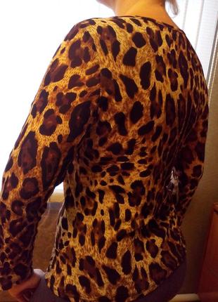 Леопардовая блуза5 фото