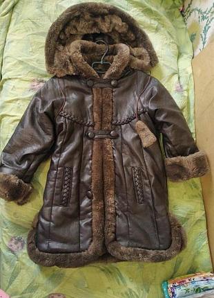 Дублянка на дівчинку,зимова курточка на дівчину