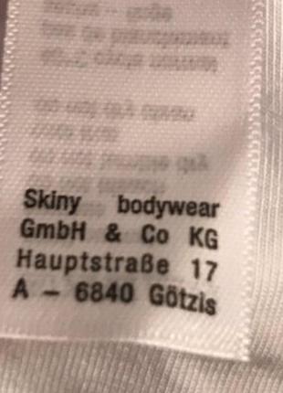 Біле боді skiny bodywear3 фото