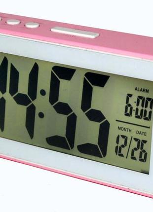 Електронні годинник з календарем і будильником h1365 фото