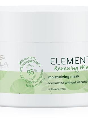 Відновлювальна маска для волосся wella elements renew mask 150мл.