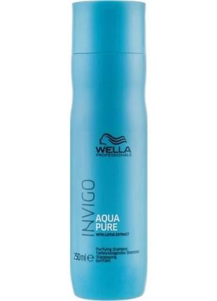 Шампунь глибокого очищення wella balance aqua pure purifyng sh...