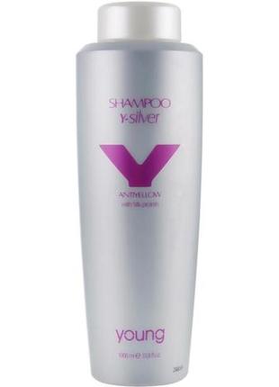 Шампунь антижовтий для волосся young shampoo y-silver 1000 мл.