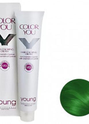 Крем-фарба для фарбування волосся young color you y-plx verde