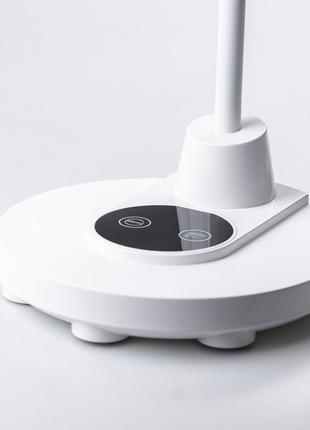 Настільна світлодіодна лампа на гнучкій ніжці сенсорне керування