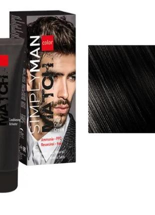 Фарба для волосся nouvelle simply man hair color cream 40+40 м...