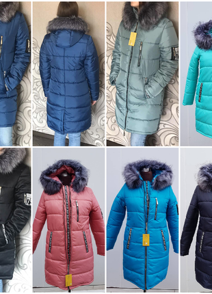 Теплі зимові жіночі куртки лав, розміри 42-721 фото