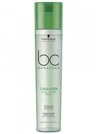Міцелярний шампунь для збільшення об'єму тонких волосся bc bon...