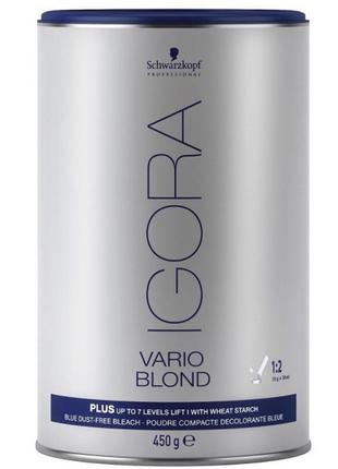 Безпиловий освітлюючий порошок igora vario blond plus до 7 рів...