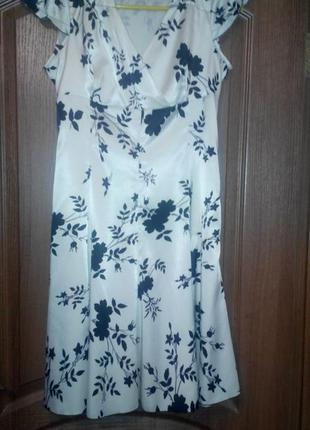 Атласне пишне літнє плаття