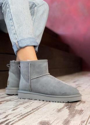 Ugg classic ii mini gray😍 угги наложенный платёж купить6 фото