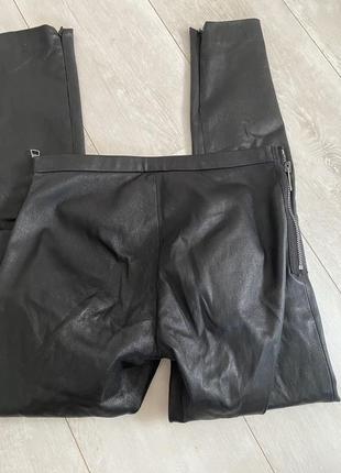 Msp кожаные лосины брюки в стиле maje sandro6 фото