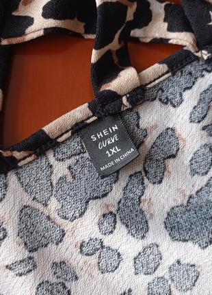Шикарная кофточка, блуза у леопардовый принт с открытой спинкой от shein ❤️‍🔥🌹🌿10 фото