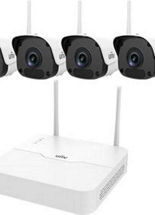 Комплект відеоспостереження ip uniview kit/nvr301-04lb-w/4*212...