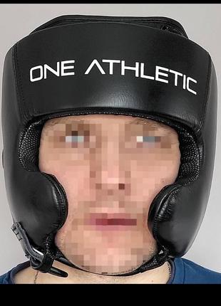 One athletic undisputed l-xl оригінал боксерський шолом для боксу шкіра8 фото
