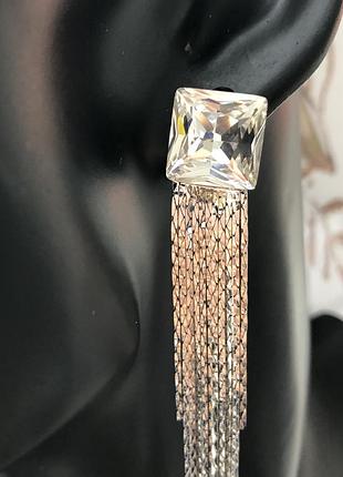 Серьги с кристаллами 2